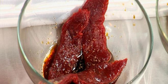 Рецепт шашлычок из говядины в соевом соусе