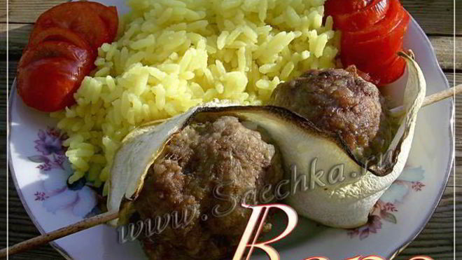 Рецепт Шашлык из фарша