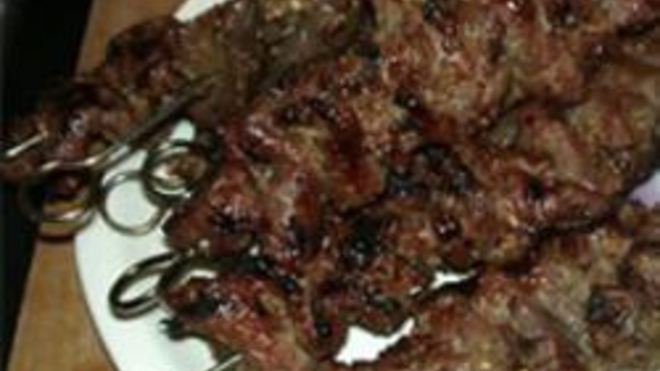 Рецепт Шашлык из говядины в маринаде из красного вина