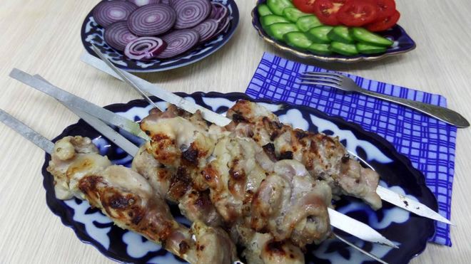 Рецепт Шашлык из кролика на минеральной воде