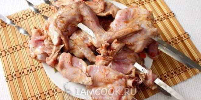 Рецепт шашлык из кролика