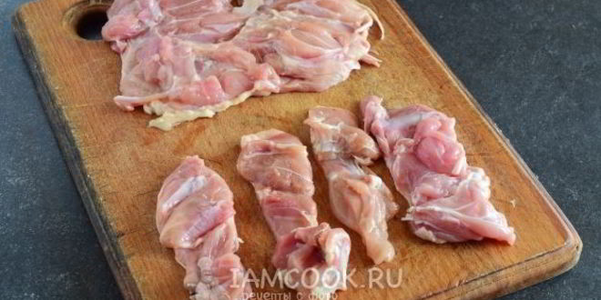Рецепт шашлык из куриного филе в духовке