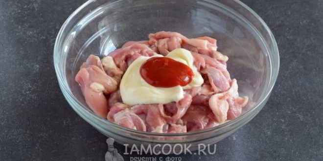 Рецепт шашлык из куриного филе в духовке