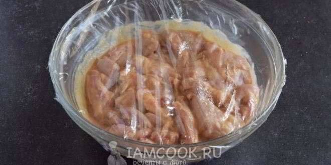 Рецепт шашлык из куриного филе в духовке