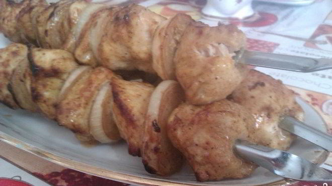 Рецепт Шашлык из куриной грудки