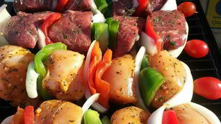 Рецепт Шашлык из куриных грудок