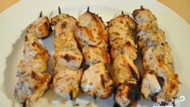 Рецепт Шашлык из курицы в аэрогриле