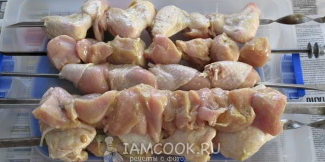 Рецепт шашлык из курицы