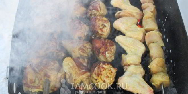 Рецепт шашлык из курицы