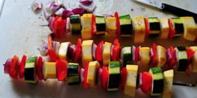 Рецепт шашлык из овощей