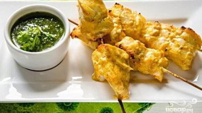 Рецепт Шашлык из рыбы трески