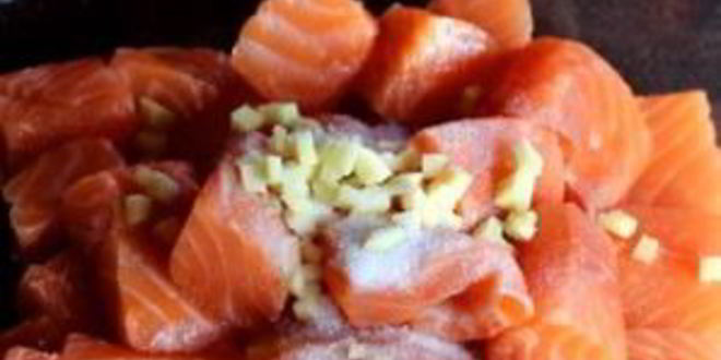 Рецепт шашлык из семги на мангале