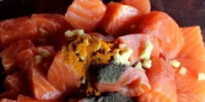 Рецепт шашлык из семги на мангале