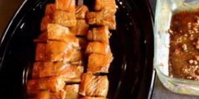 Рецепт шашлык из семги на мангале