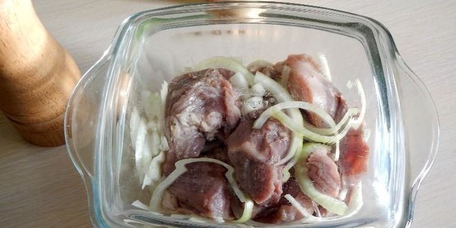 Рецепт шашлык из свинины с лимоном в аэрогриле