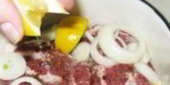Рецепт шашлык из свинины с лимоном