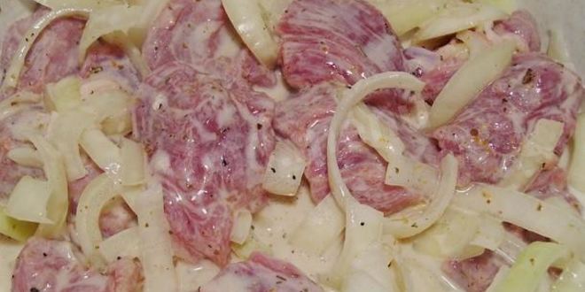 Рецепт шашлык из свинины с луком