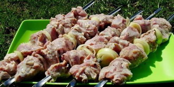 Рецепт шашлык из свинины с луком