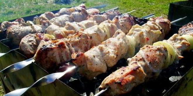 Рецепт шашлык из свинины с луком
