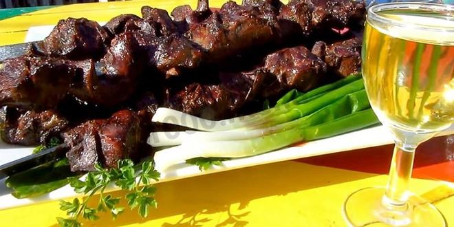 Рецепт шашлык из свиного сердца