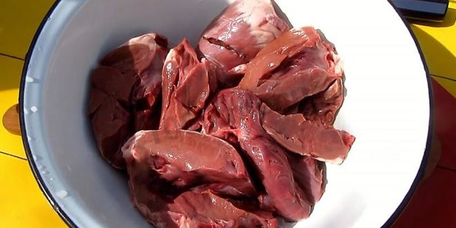 Рецепт шашлык из свиного сердца
