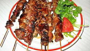 Рецепт Шашлык из свиной печени