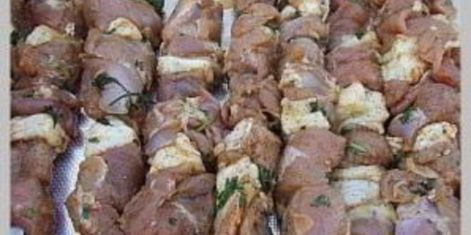 Рецепт шашлык из свиной печени