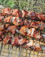 Шашлык из свиной шейки с луком