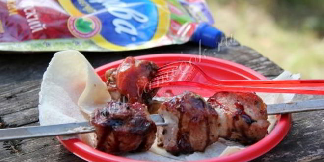 Рецепт шашлык из свиной шейки с луком