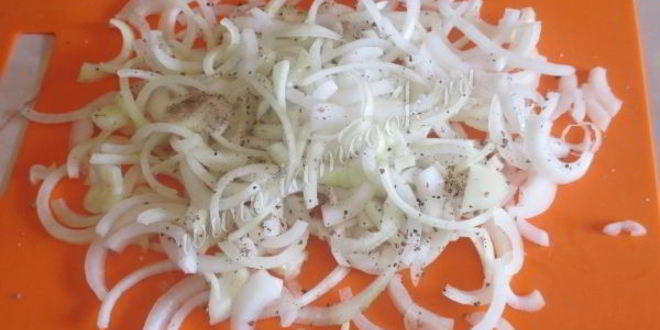 Рецепт шашлык из свиной шейки с луком