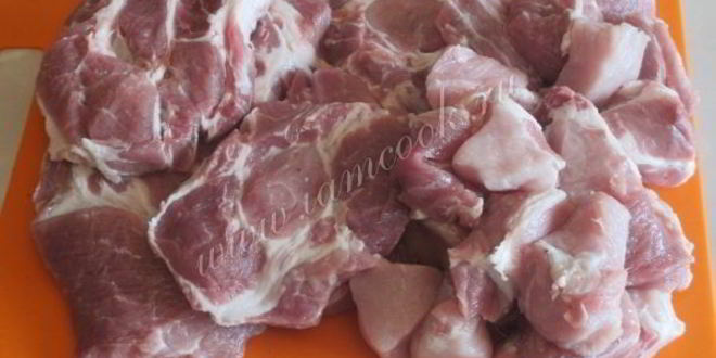 Рецепт шашлык из свиной шейки с луком