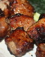 Шашлык из свиной вырезки в квасе