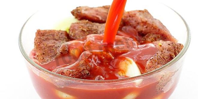 Рецепт шашлык на гриле в томатном соке