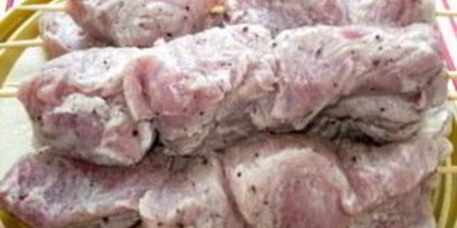 Рецепт шашлык на сковороде из свинины