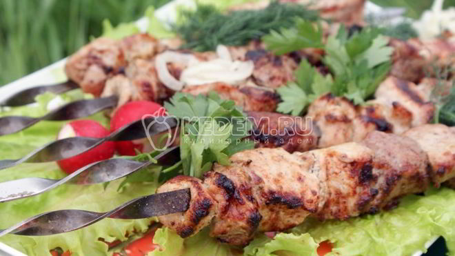 Рецепт Шашлык с киви