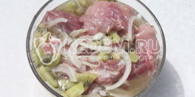 Рецепт шашлык с киви