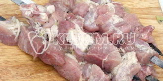 Рецепт шашлык с киви