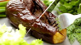 Рецепт Шашлык в баклажанах в духовке