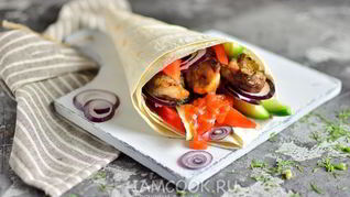 Рецепт Шашлык в лаваше