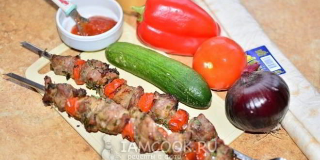 Рецепт шашлык в лаваше