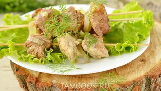 Рецепт Шашлык в рукаве в духовке