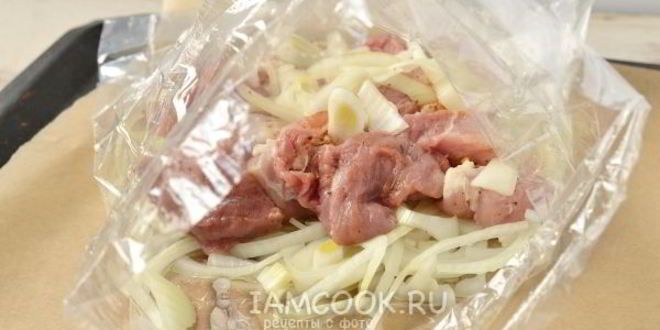 Рецепт шашлык в рукаве в духовке