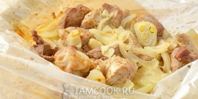 Рецепт шашлык в рукаве в духовке
