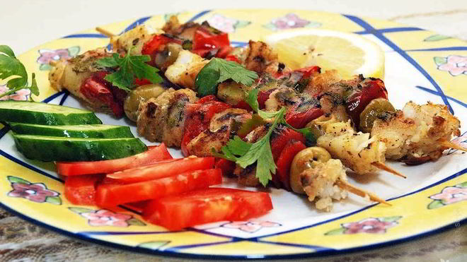 Рецепт Шашлыки из рыбы