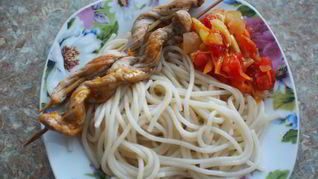 Рецепт Шашлыки с соусом