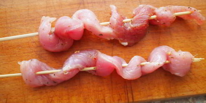 Рецепт шашлыки с соусом