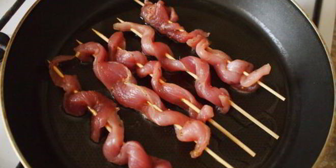 Рецепт шашлыки с соусом