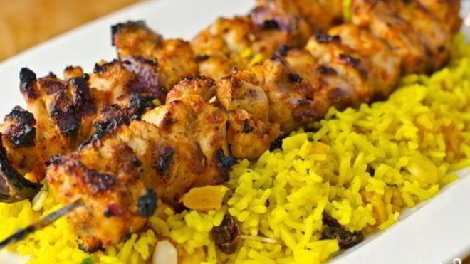 Рецепт Сочный шашлык из куриной грудки