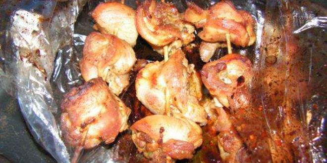 Рецепт зимний шашлычок