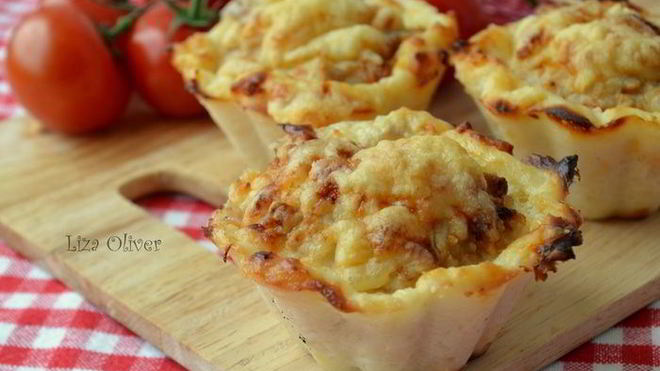 Рецепт Куриные тефтельки в картофельных корзиночках